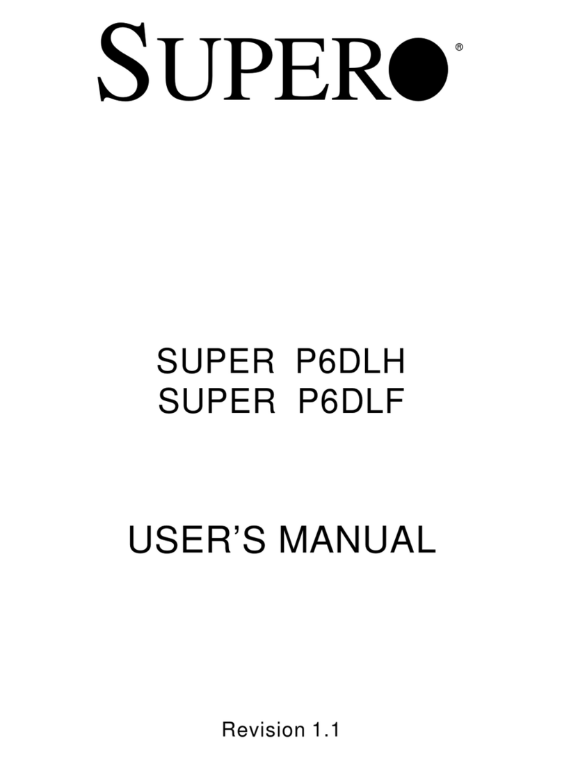Supero SUPER P6DLF User manual Supero SUPER P6DLF User manual