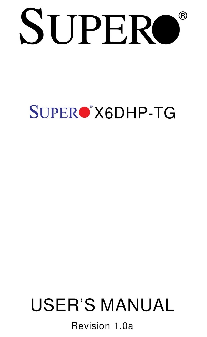 Supermicro X6DHP-TG User manual