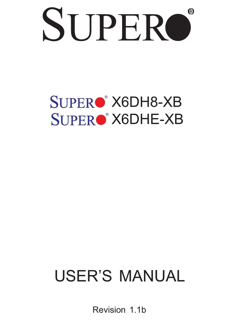 Supermicro X6DH8-XB User manual