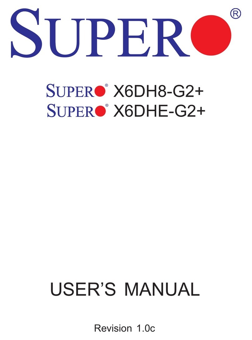 Supermicro X6DH8-G2 Plus User manual
