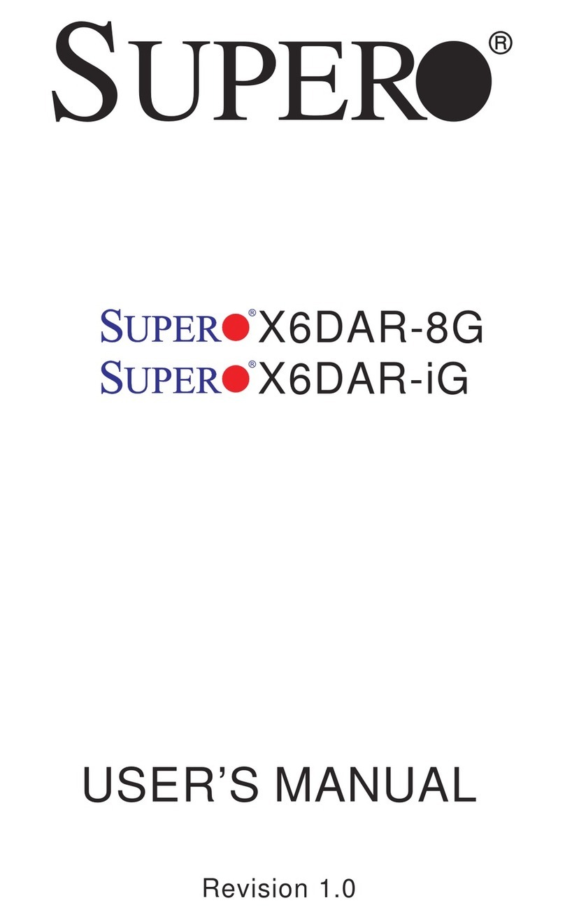 Supermicro X6DAR-8G User manual