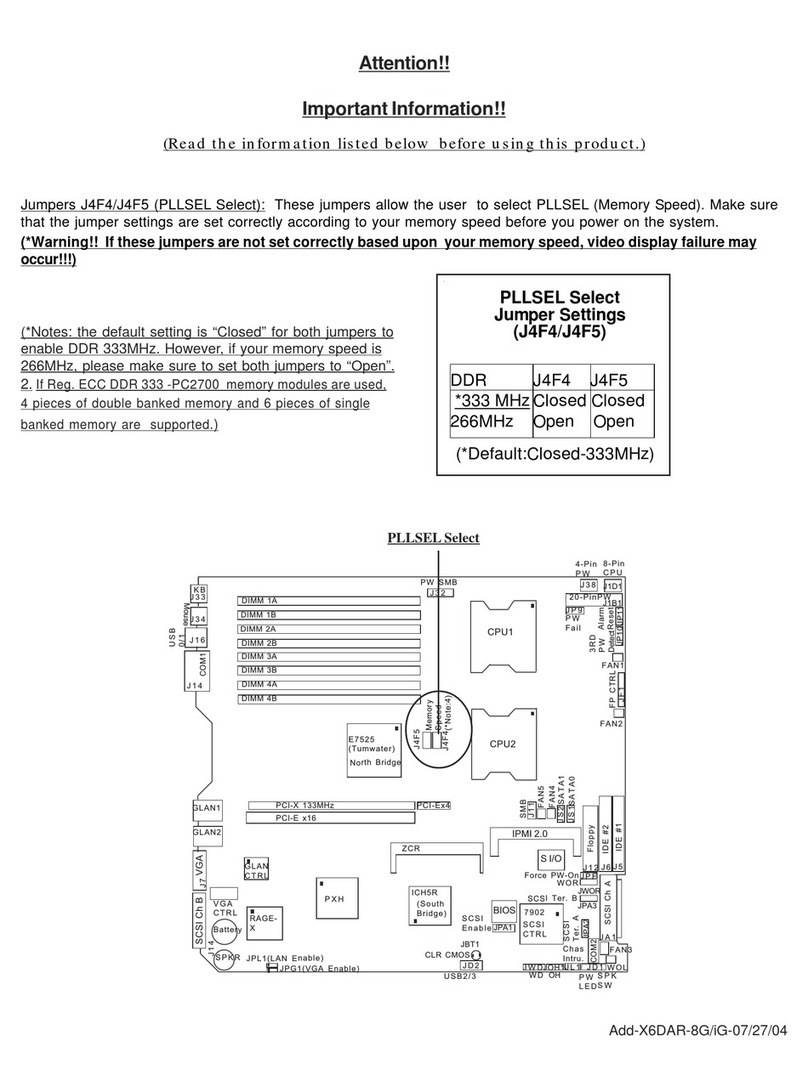Supermicro X6DAR-8G Manual