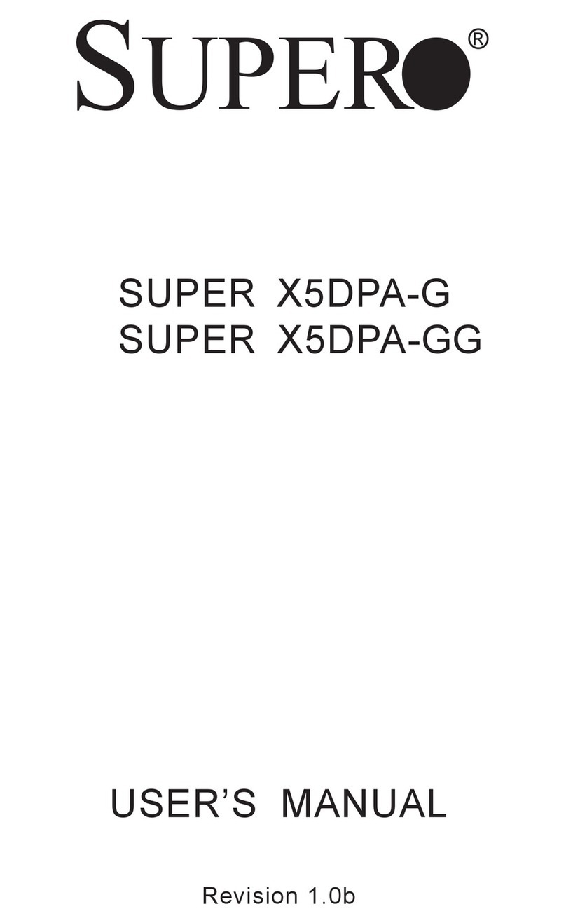 Supermicro X5DPA-G User manual