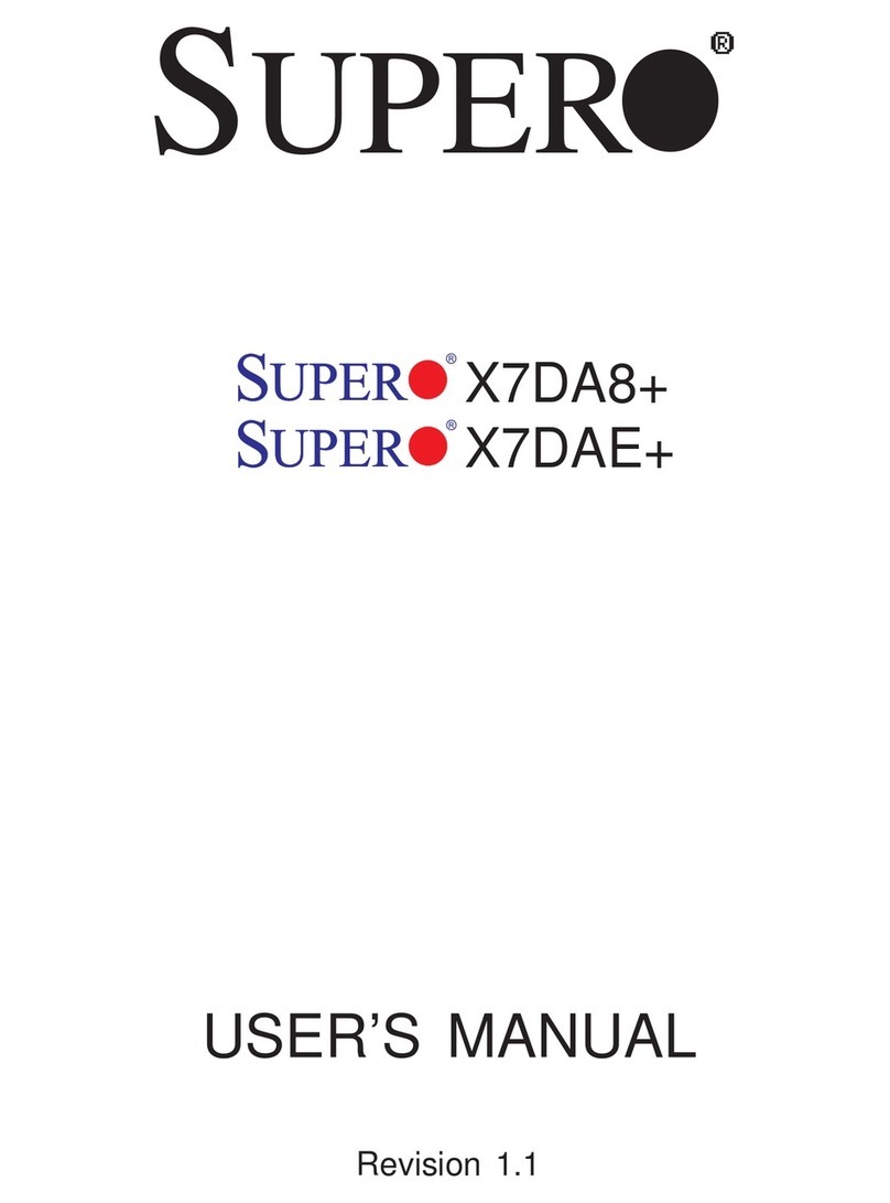 Supermicro X7DA8 Plus User manual