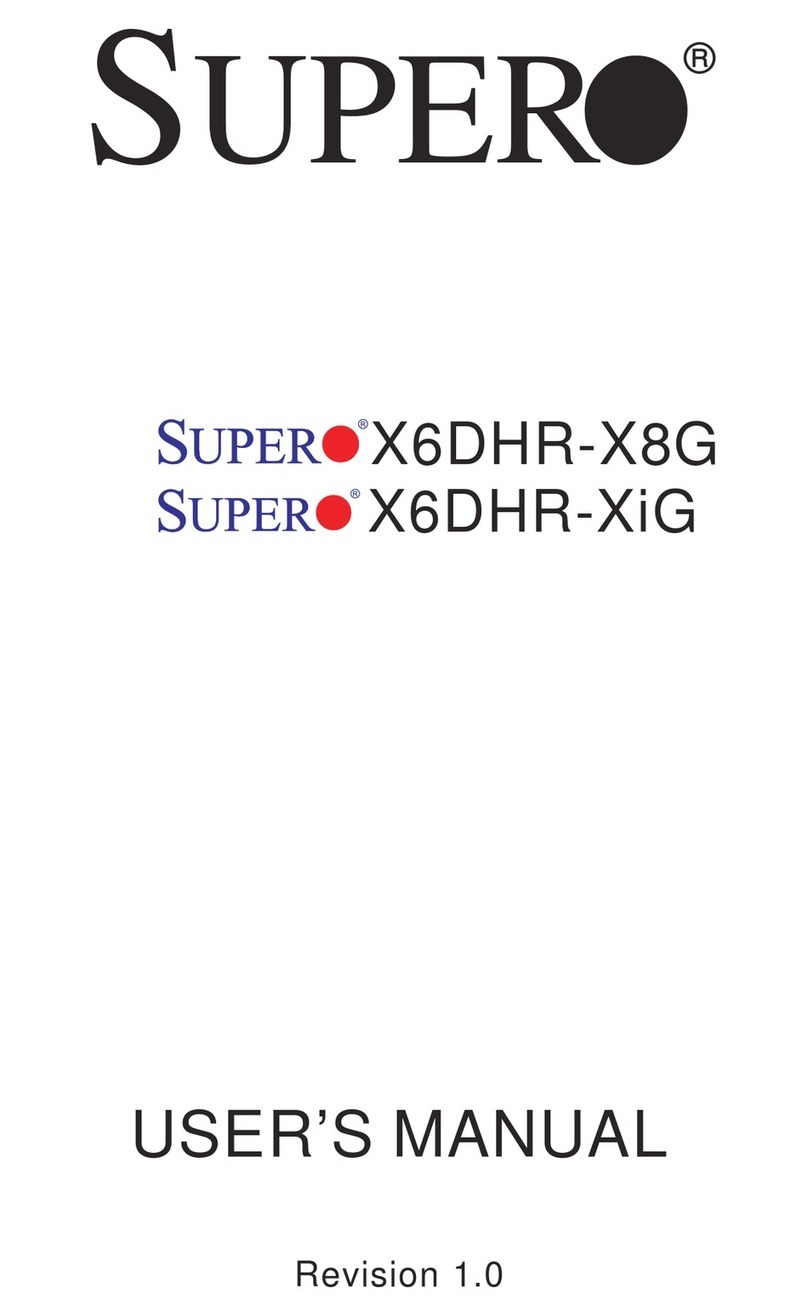 Supermicro X6DHR-X8G User manual Supermicro X6DHR-X8G User manual