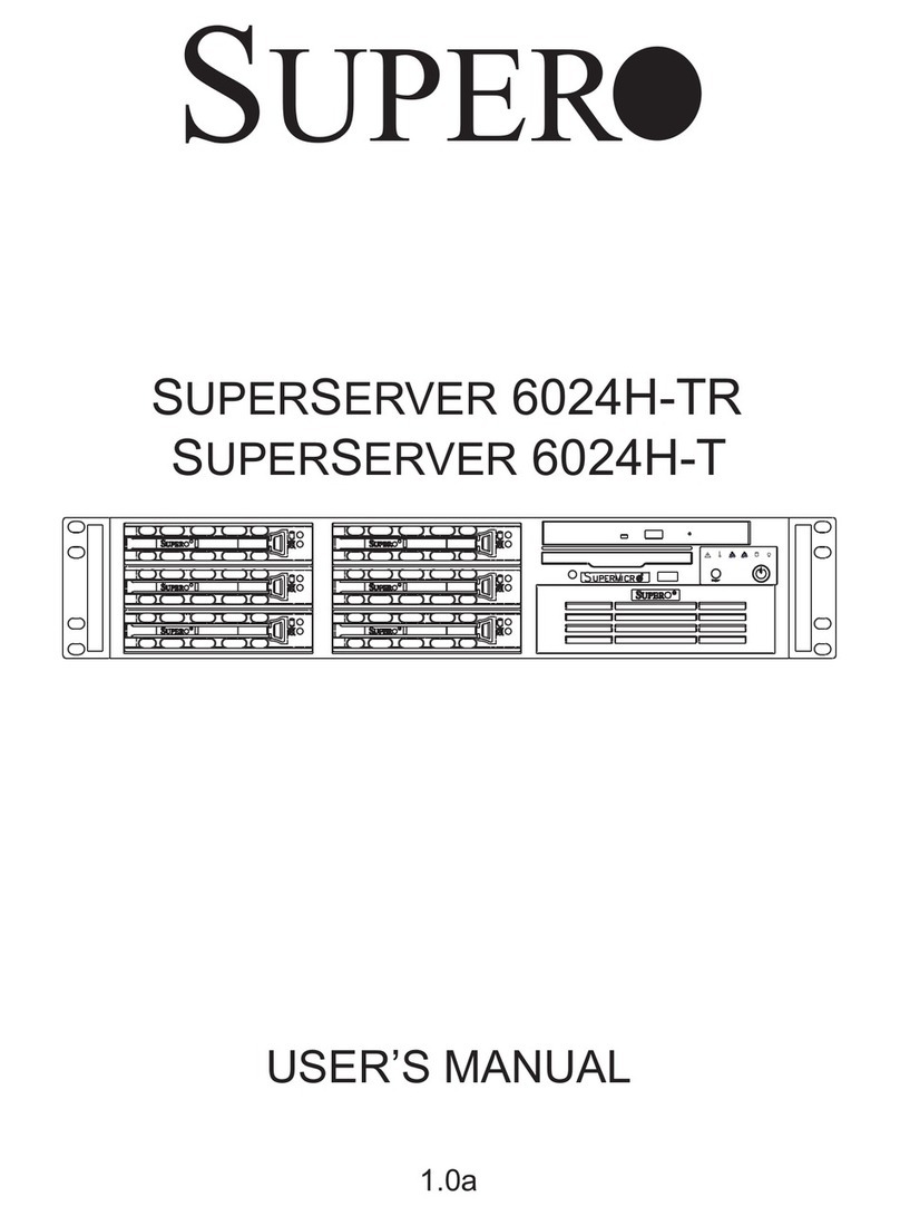 Supero SuperServer 6024H-TR User manual