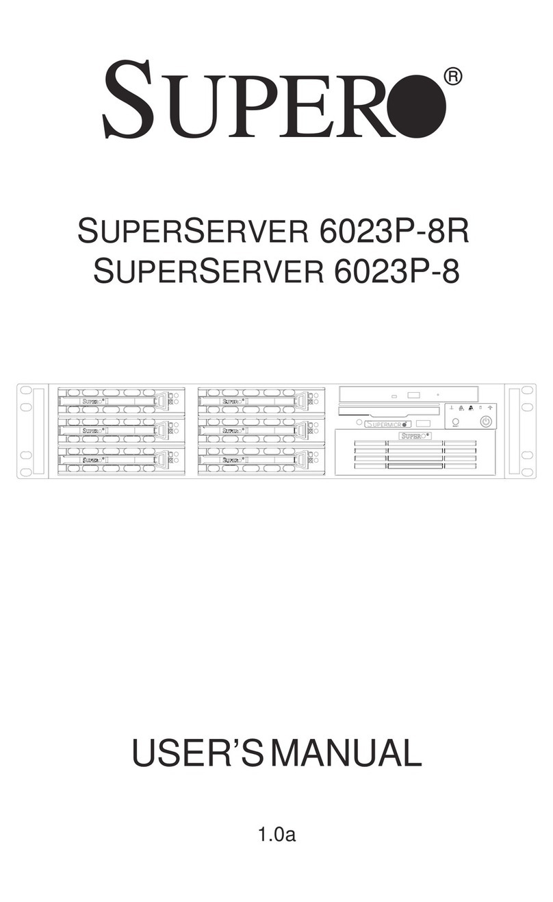 Supero SUPERSERVER 6023P-8 User manual