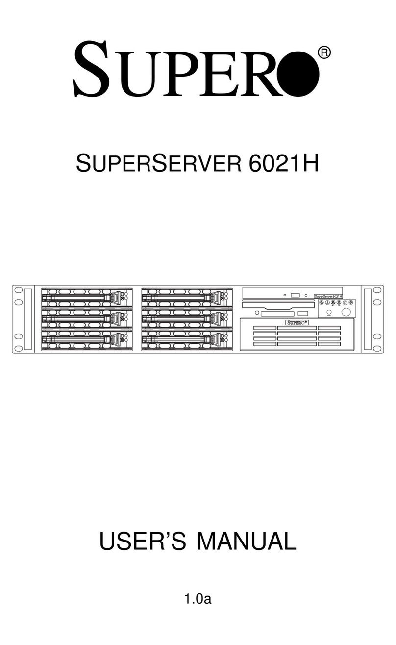 Supermicro SUPERSERVER 6021H User manual