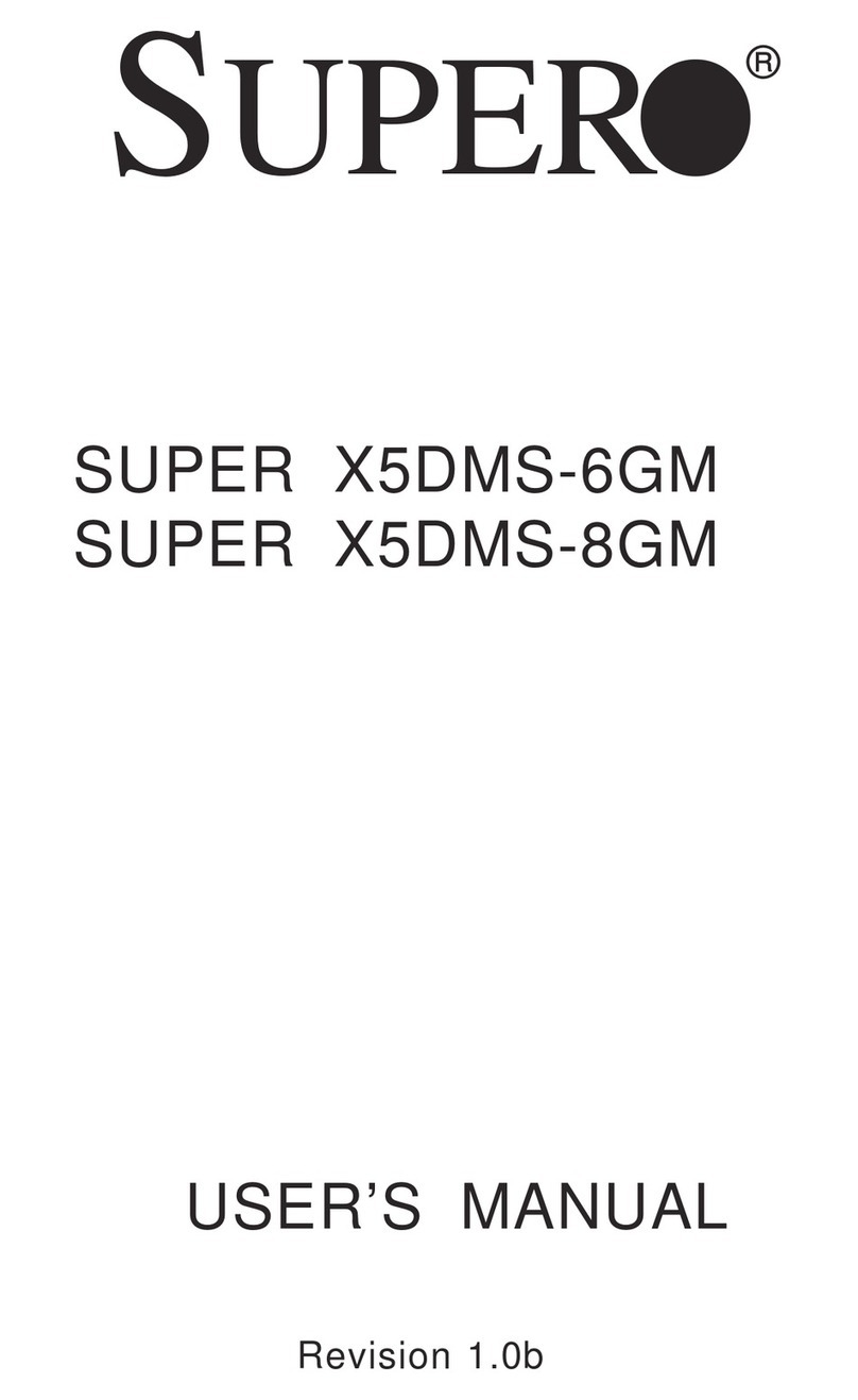 Supermicro X5DMS-6GM User manual Supermicro X5DMS-6GM User manual