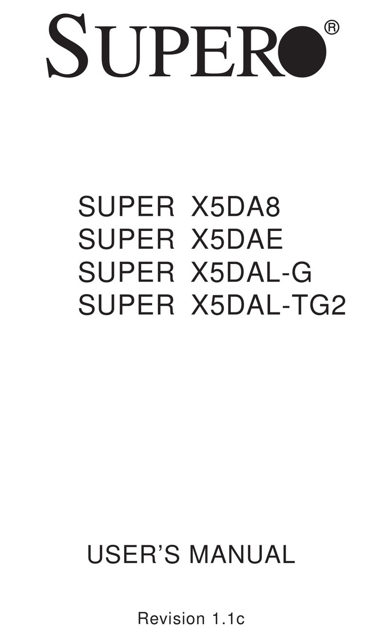 Supermicro X5DAE User manual