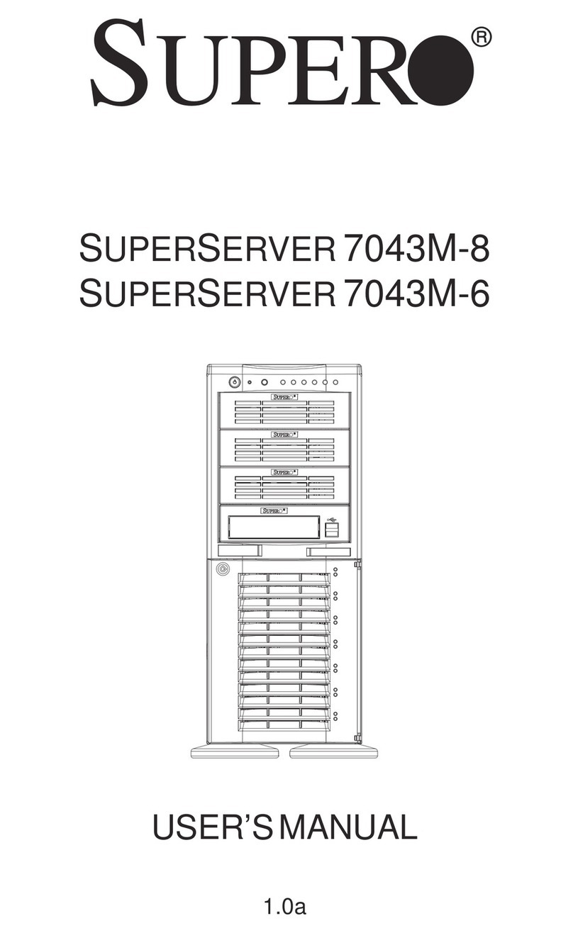 Supero 7043M-6 User manual Supero 7043M-6 User manual