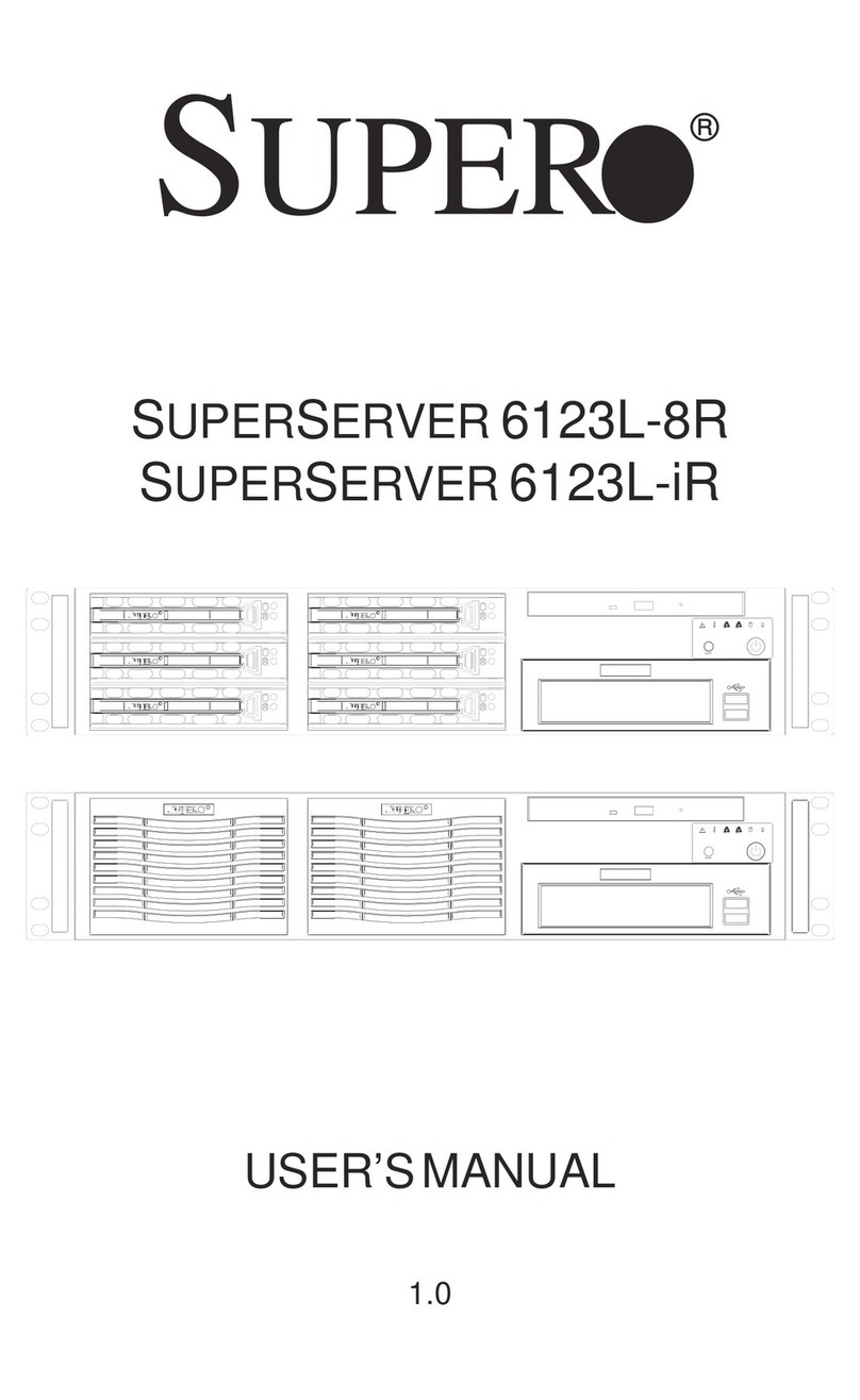 Supero SuperServer 6123L-8R user manual Supero SuperServer 6123L-8R user manual