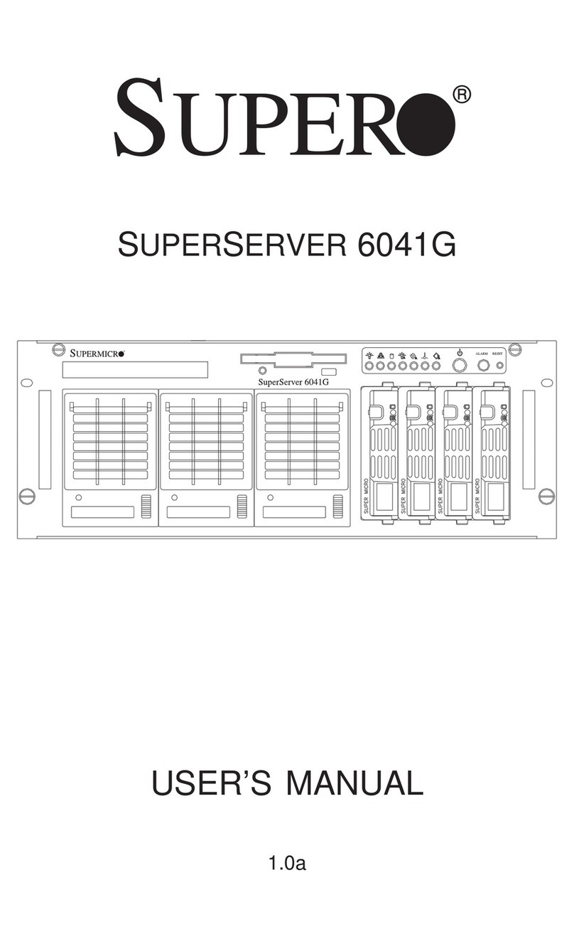 Supero SuperServer 6041G User manual