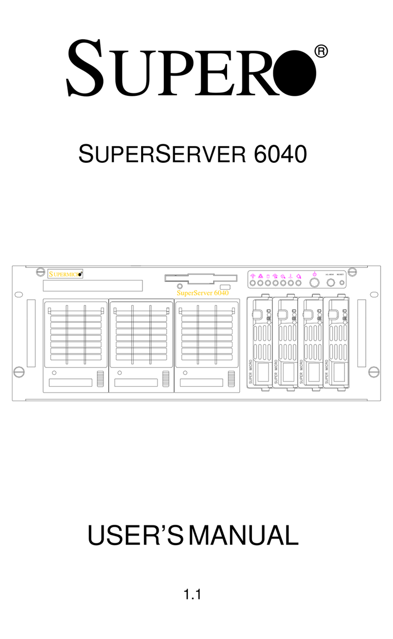Supero SuperServer 6040 user manual
