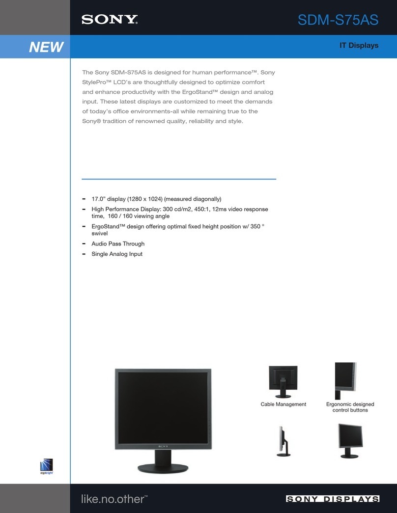Sony SDM-S75AS User manual