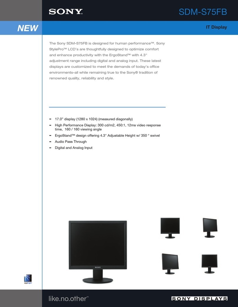 Sony SDM-S75FB User manual