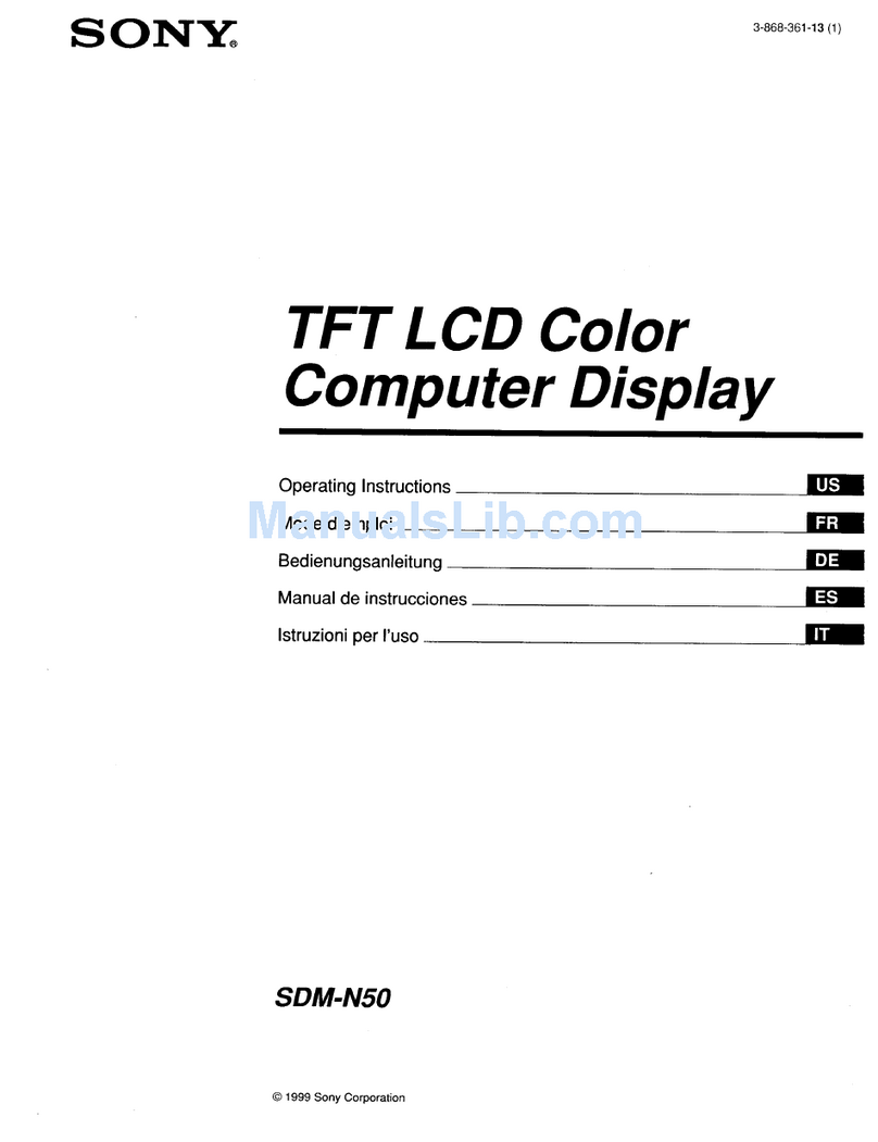 Sony Multiscan SDM-N50 User manual