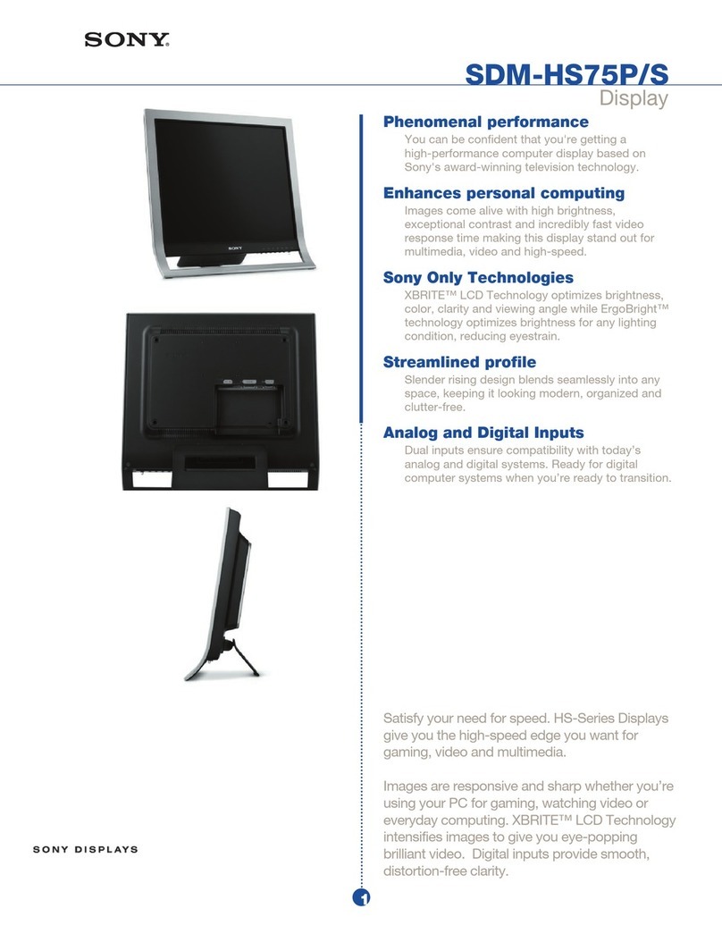 Sony SDM-HS75P/S User manual
