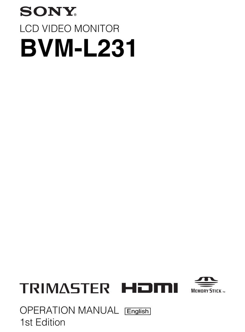 Sony Trimaster BVM-L231 User manual