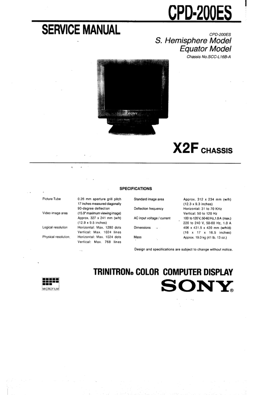 Sony Trinitron CPD-200ES User manual Sony Trinitron CPD-200ES User manual