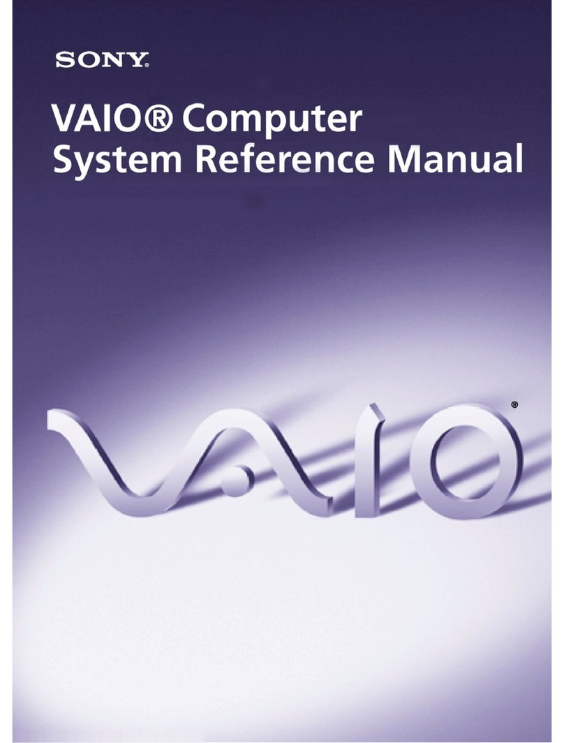 Sony PCV-RS310 - Vaio Desktop Computer User manual