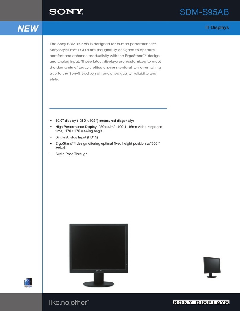 Sony SDM-S95AB User manual