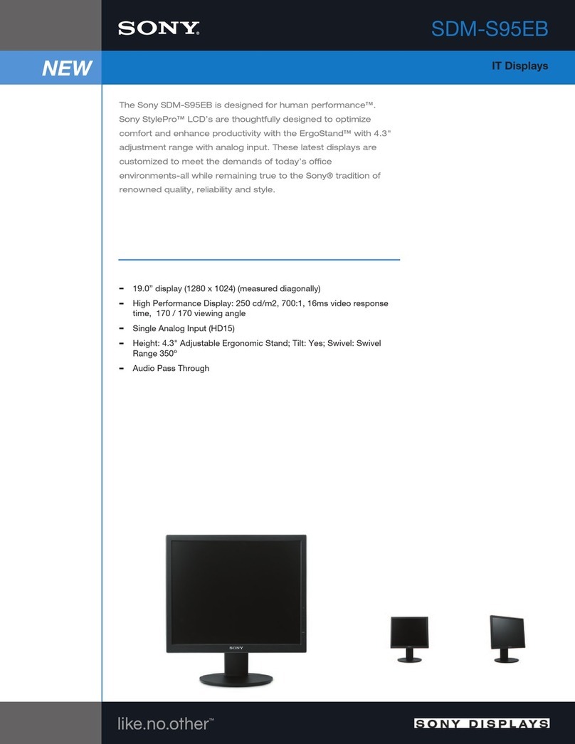 Sony SDM-S95EB User manual
