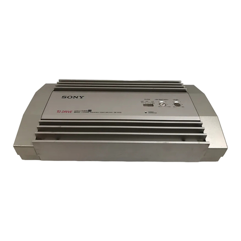 Sony XM-5026 operating instructions