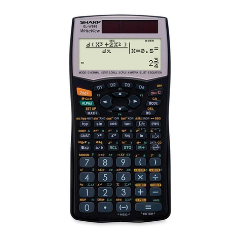 Sharp EL-W516B - Scientific Calculator With... User manual