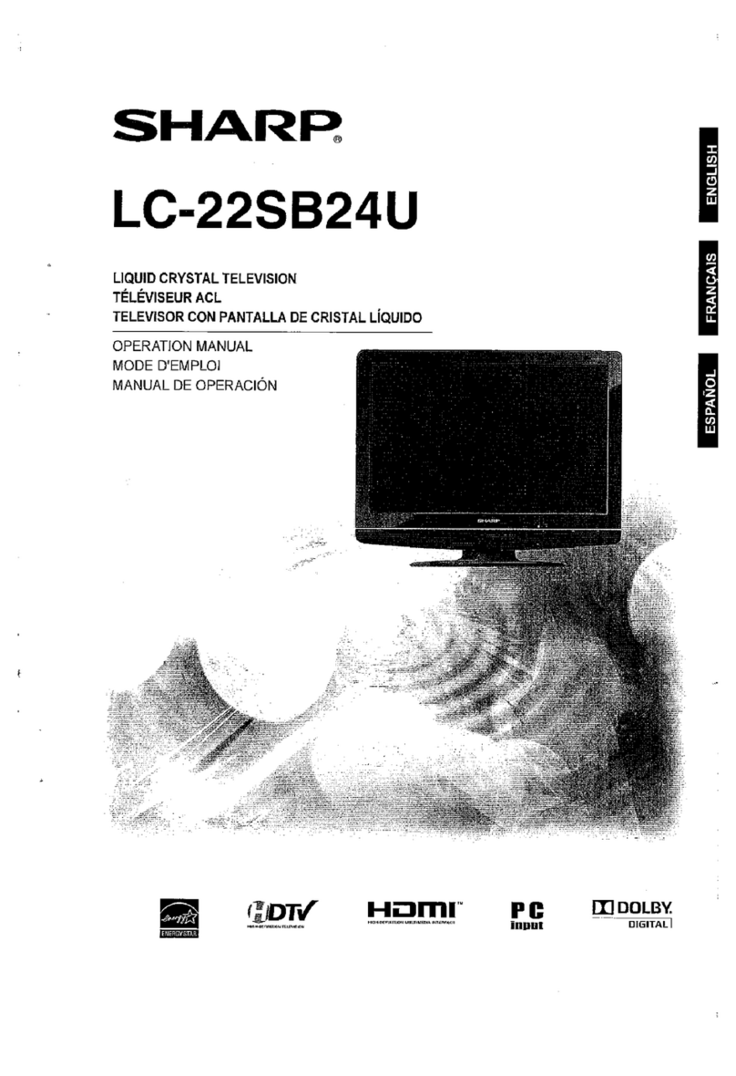 Sharp AQUOS LC-22SB24U User manual