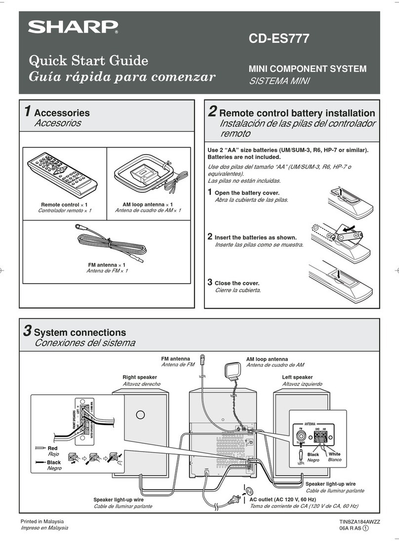Sharp CD-ES777 User manual