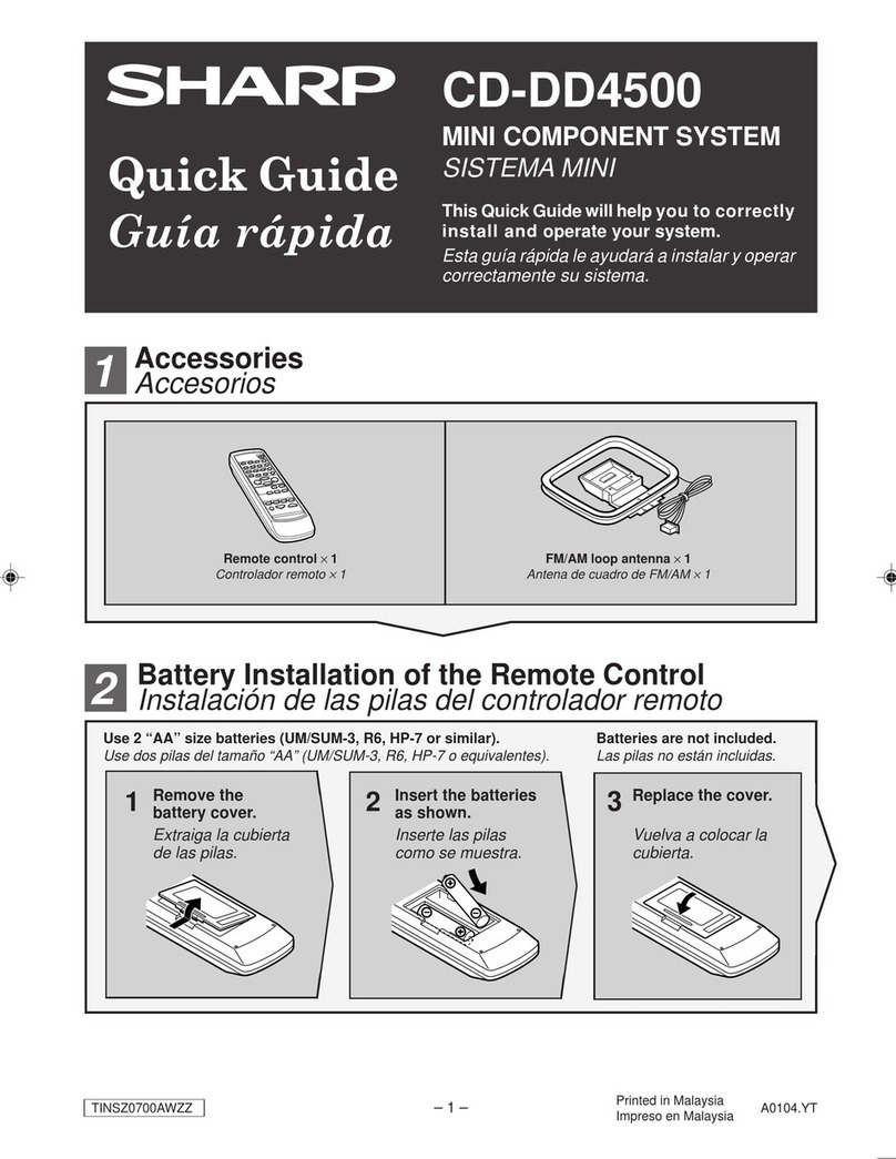 Sharp CD-DD4500 User manual
