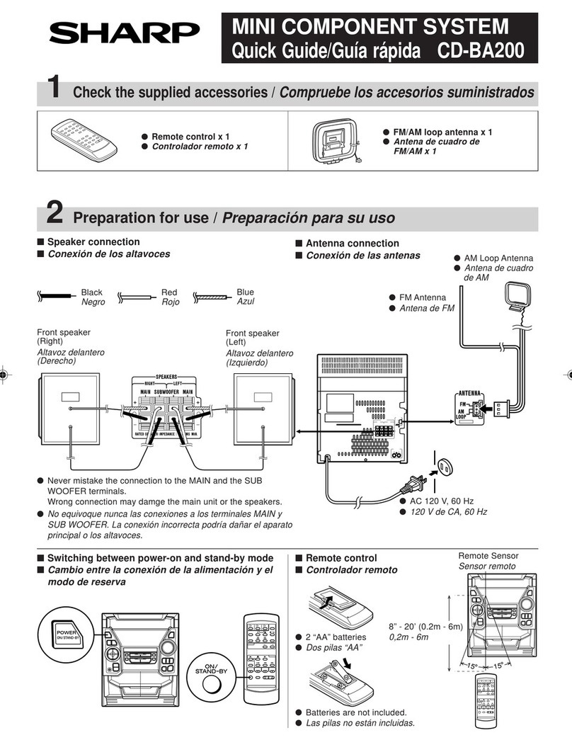 Sharp CD-BA200 User manual Sharp CD-BA200 User manual