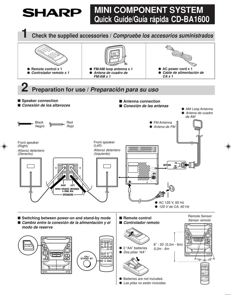 Sharp CD-BA1600 User manual