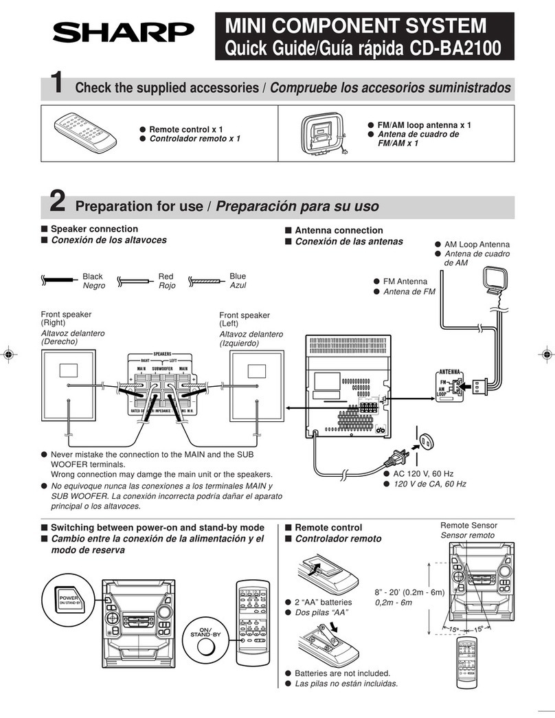 Sharp CD-BA2100 User manual