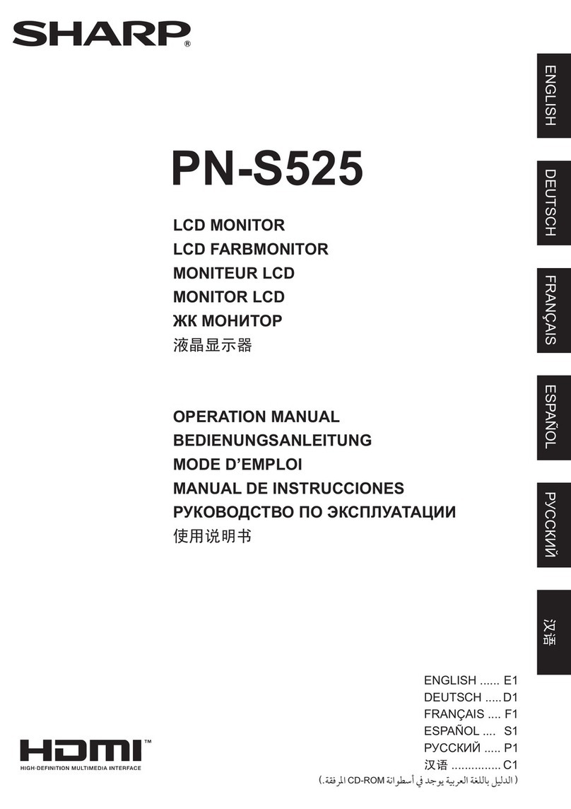 Sharp PN-S525 User manual