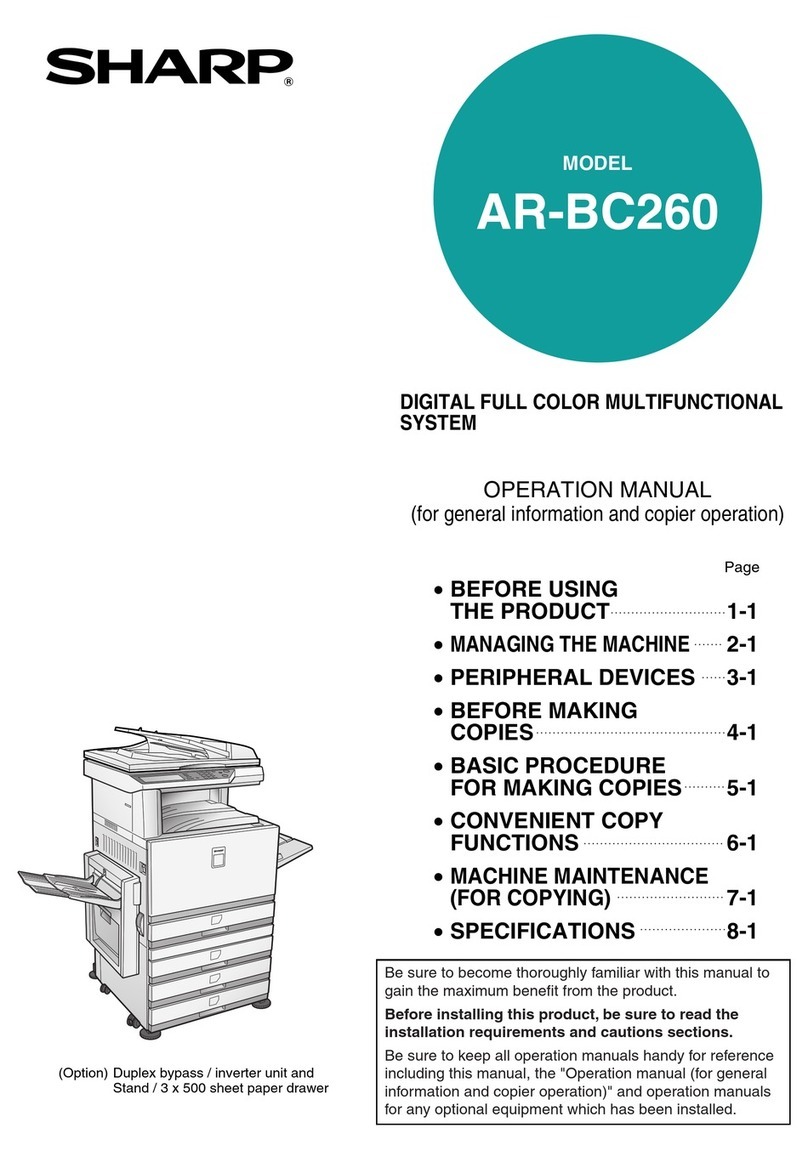Sharp AR-BC260 User manual