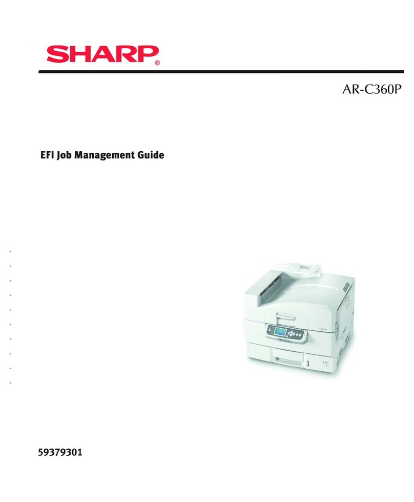 Sharp AR-C360P Job management guide
