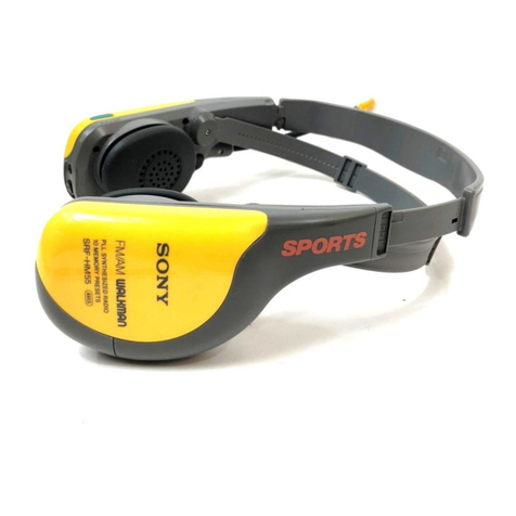 Sony Walkman SRF-HM55 operating instructions