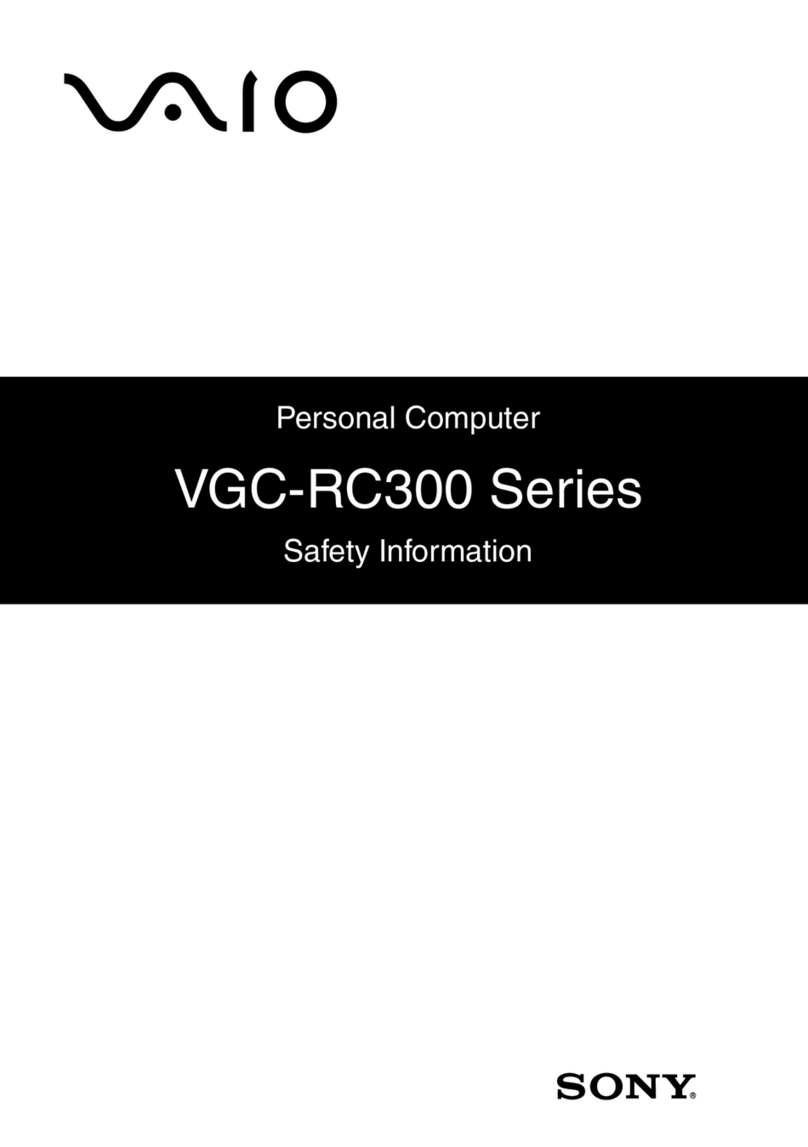 Sony VGC-RC310G Original instructions