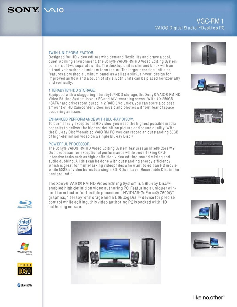 Sony VGC-RM1 User manual