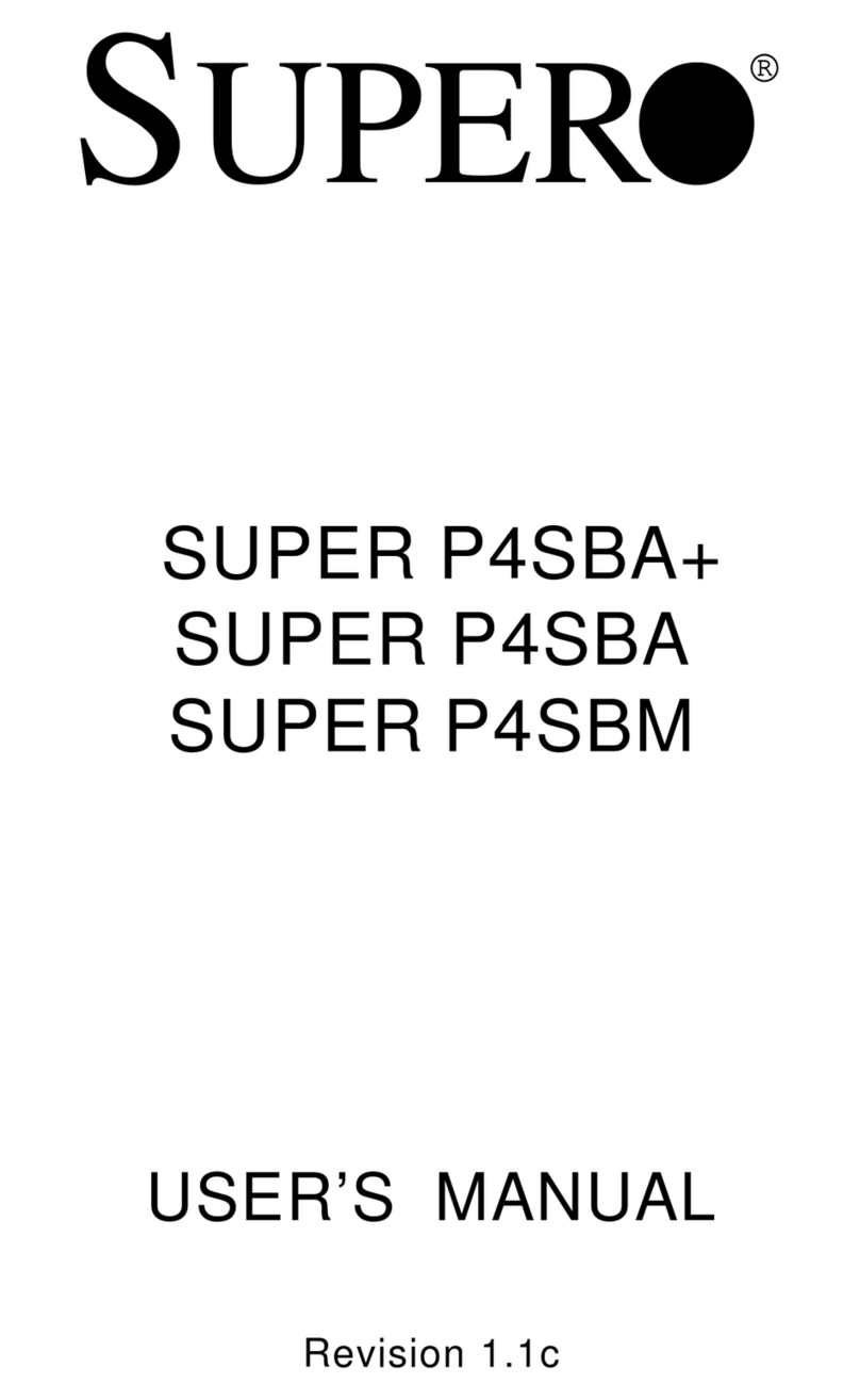 Supermicro SUPER P4SBA+ User manual