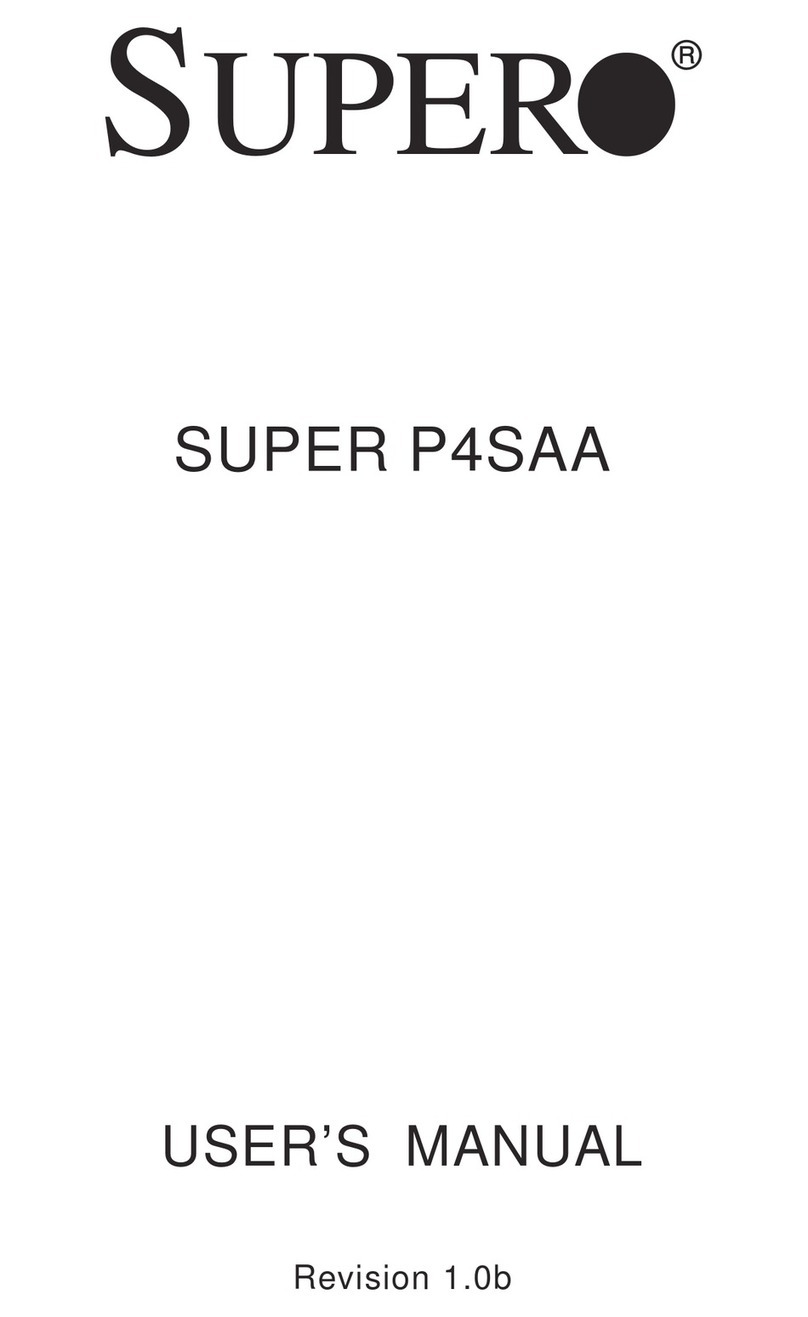 Supermicro SUPER P4SAA user manual