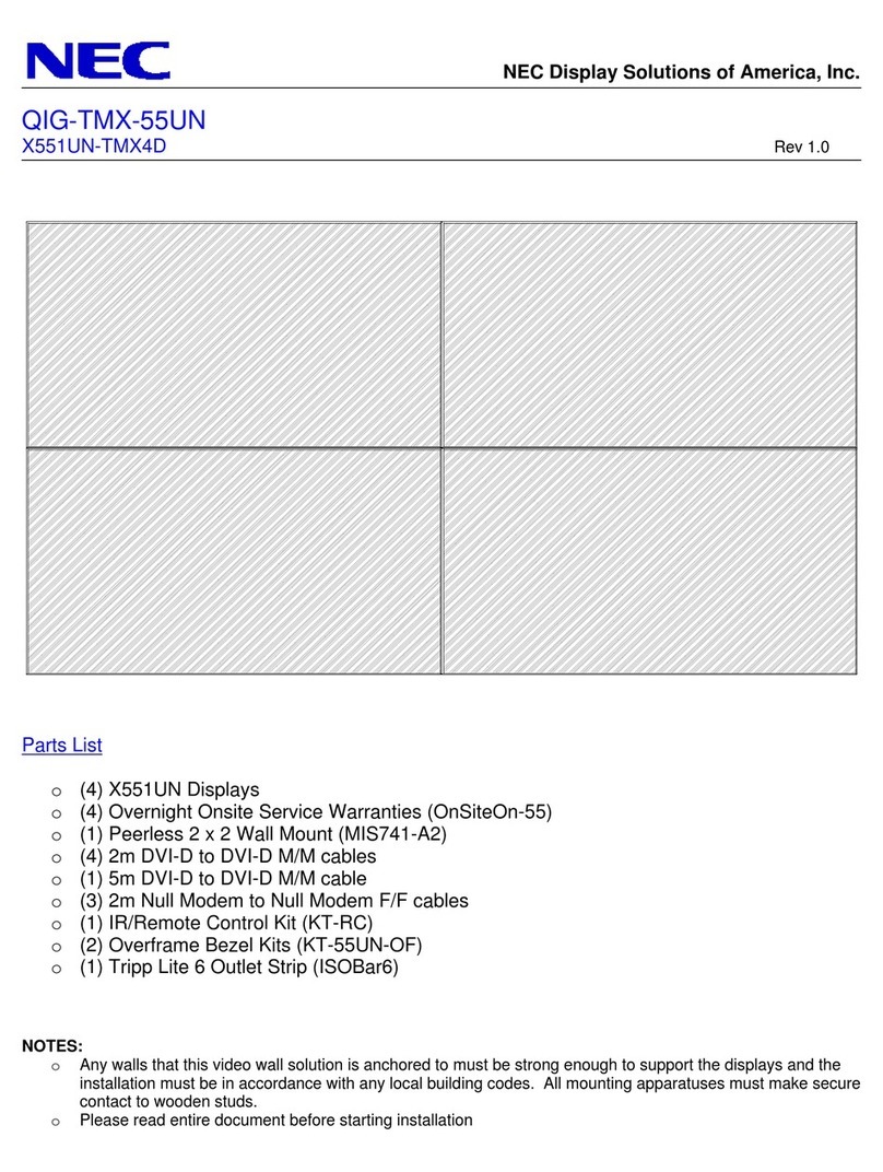 NEC X551UN-TMX4D User manual