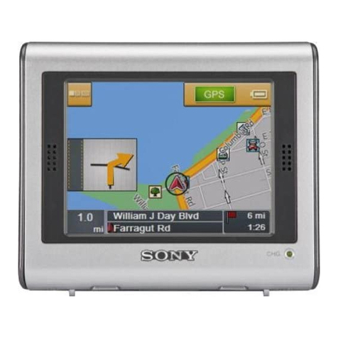 Sony NV-U70 - NAV-U Portable GPS Navigator User manual
