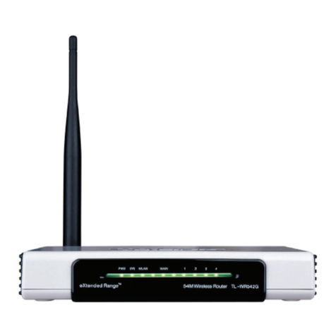 TP-Link TL-WR542G User manual