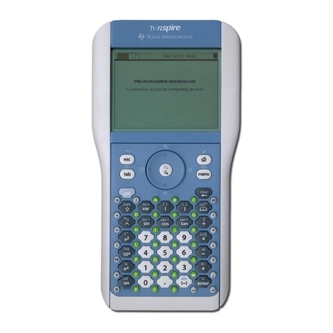 Texas Instruments TI-Nspire User manual Texas Instruments TI-Nspire User manual