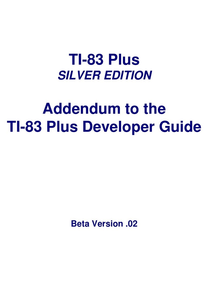 Texas Instruments -83 Plus Silver Edion Manual