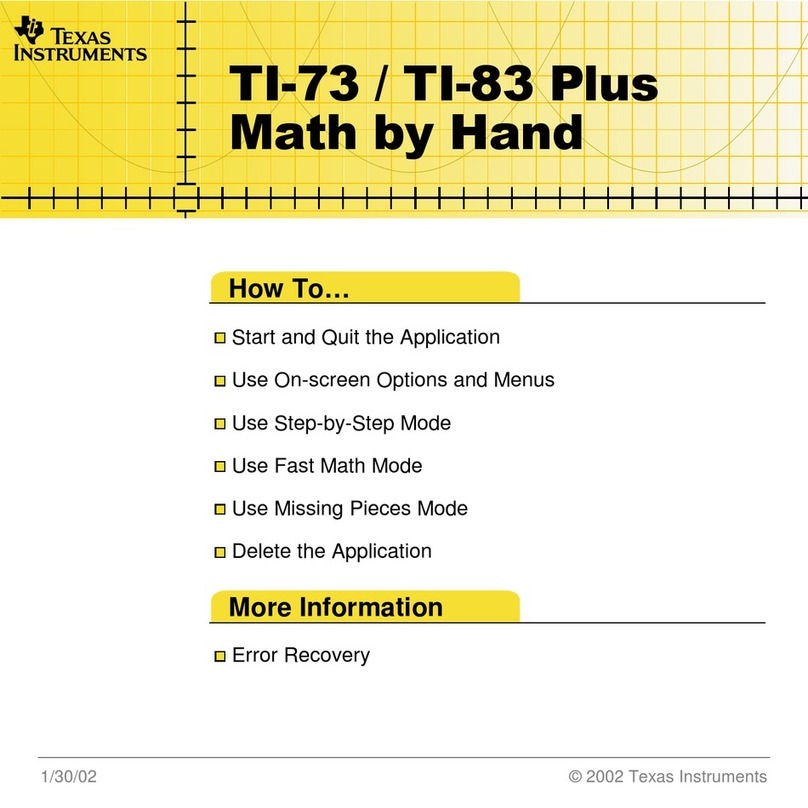 Texas Instruments TI-73 Explorer Software guide