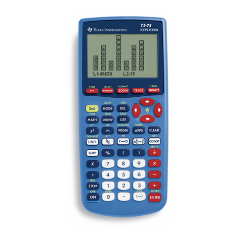 Texas Instruments TI-73 Explorer Quick start guide Texas Instruments TI-73 Explorer Quick start guide